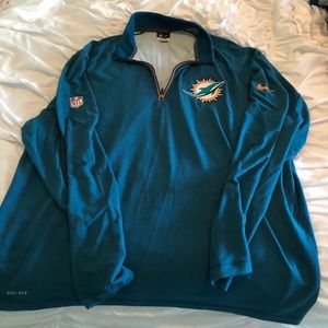 Official NFL Nike Dri Fit LS 1/4 zip shirt